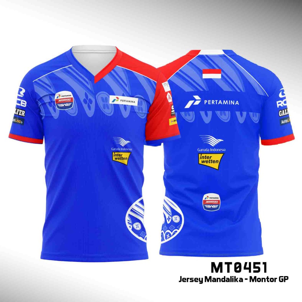 Jersey Baju Atasan Mandalika - Motor GP New 2021 XS - 6XL