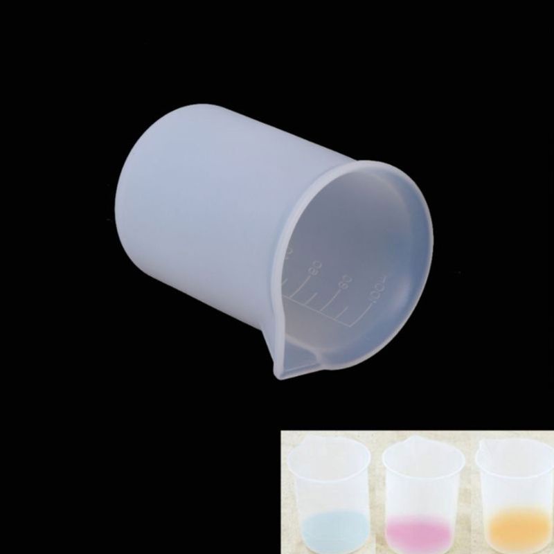 SIY  1 Set Reusable Mixing Nonstick Measuring Cups Silicone Stir Stick Liquid Epoxy Resin Jewelry Making DIY Tools