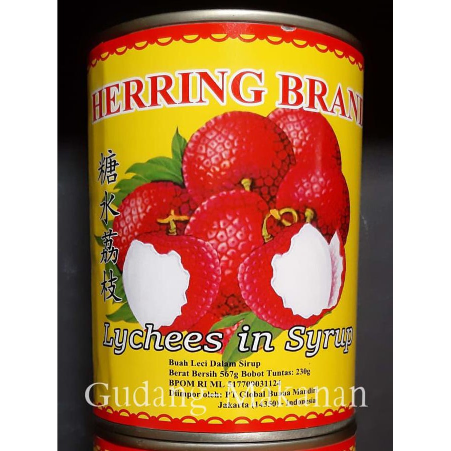

TERPOPULER Leci Kaleng / Lychee In syrup Herring 567gr BEST SELLER