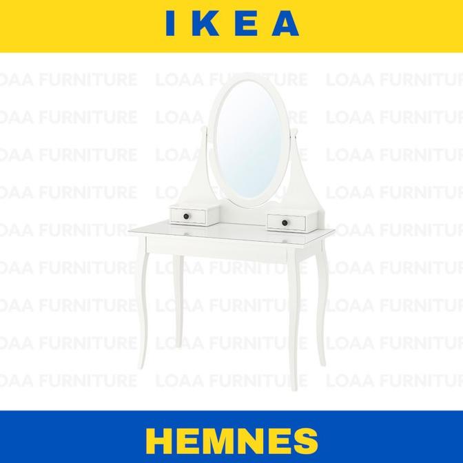 MEJA RIAS 100X50 CM - DENGAN CERMIN - HEMNES IKEA SFDGF6546