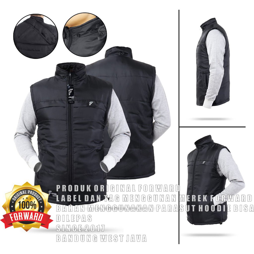 Rompi Perasut Bodyvest Pria Vest Motor Bikers Murah Casual Outdoor Gunung Adventure Premium FORWARD