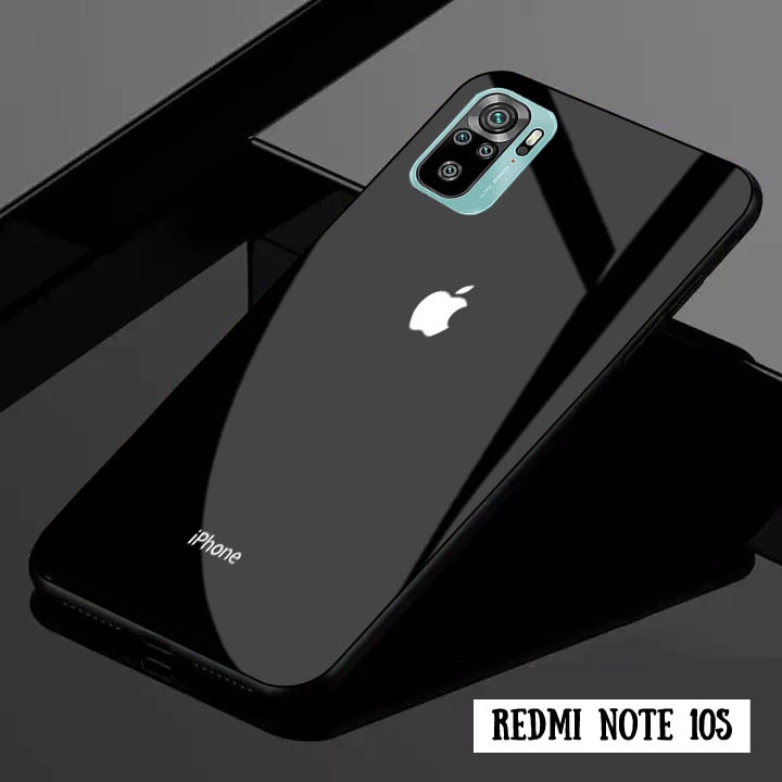 Softcase Glass Kaca For Redmi Note 10 4G Note 10s Note 10 Pro - K07 - Case Hp Redmi Note 10 4G Note 