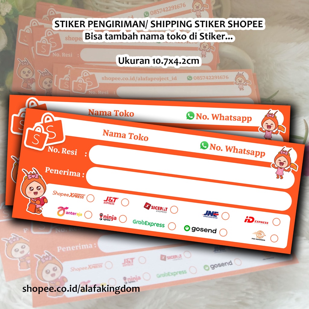 

AlafaKingdom Stiker Shopee Stiker Label Shopee Marketplace