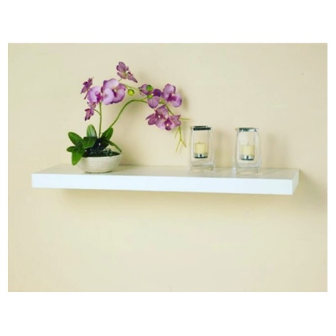 RAK DINDING KAYU AMBALAN DAPUR DEKORASI GANTUNG KAMAR 80 X 20 CM PUTIH