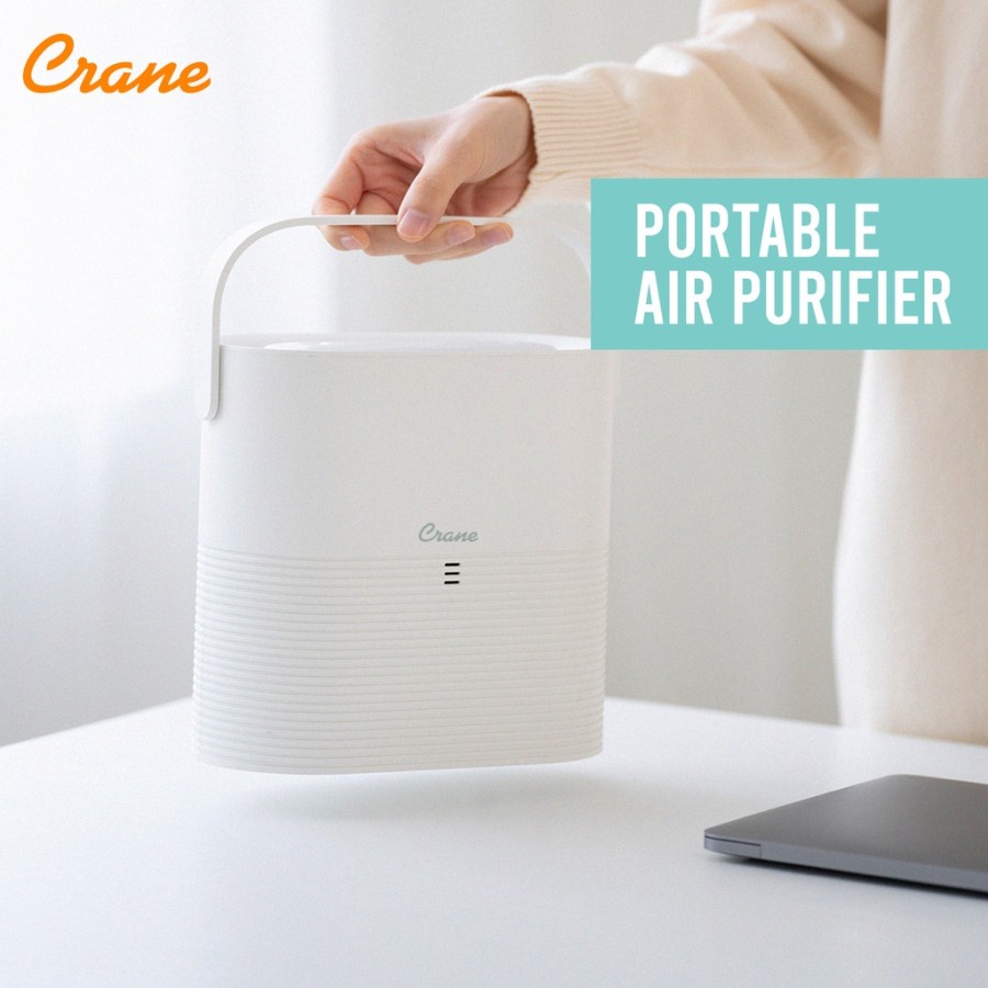 CRANE RECHARGEABLE PORTABLE AIR PURIFIER FREE BUBBLE WRAP