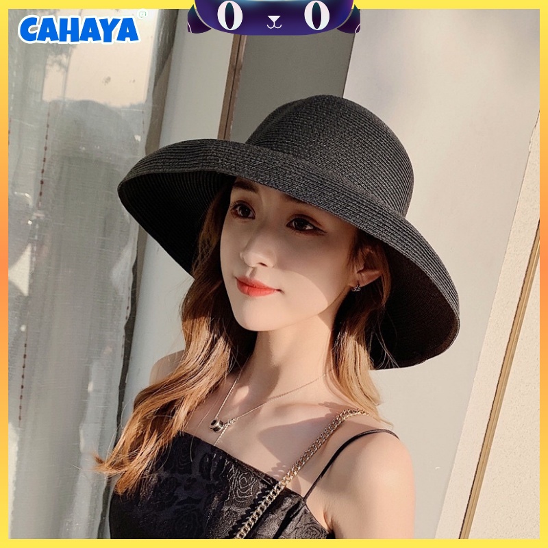 CAHAYA Topi Pantai Wanita Pelindung UV - Summerhat Pantai Import T109