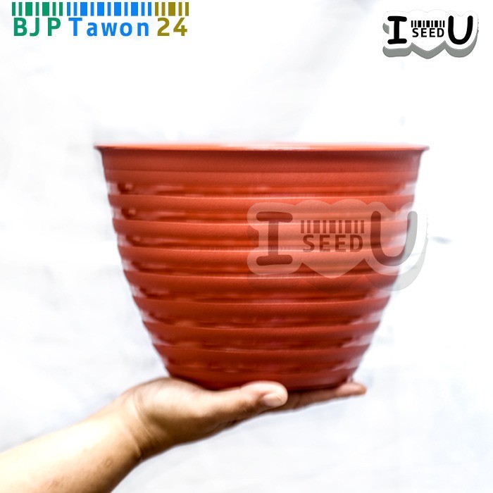 Pot Bunga Tawon Ori 24 Coklat (BJP)