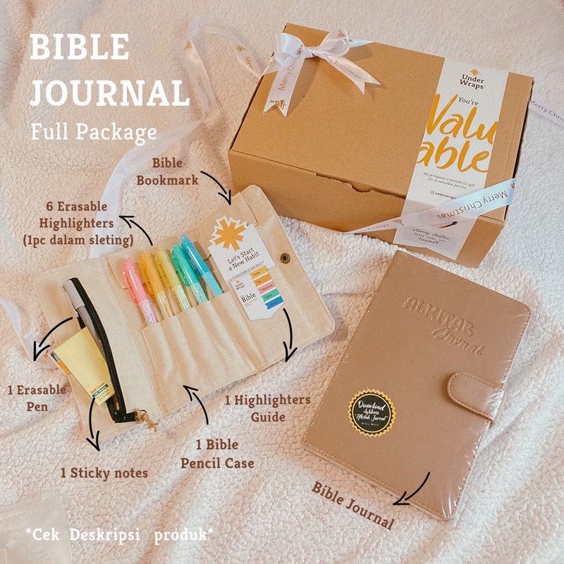 Bible Journal/ Alkitab Jurnal TB2 Full Package ( Christian Gifts/Kado Rohani/ Kado Natal/ Christmas 