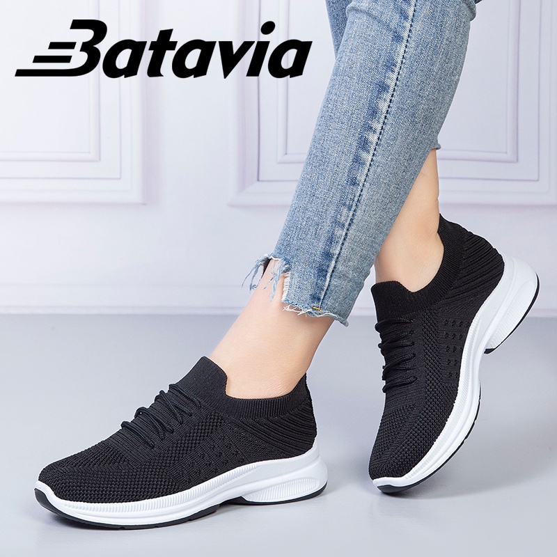 Batavia Sepatu kanvas wanita terbaru sepatu wanita kasual datar nyaman sepatu wanita A107