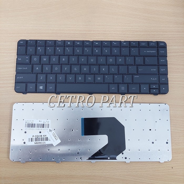 Keyboard Laptop HP Compaq CQ43 CQ45 CQ57 1000 430 431 G4 435 -HITAM