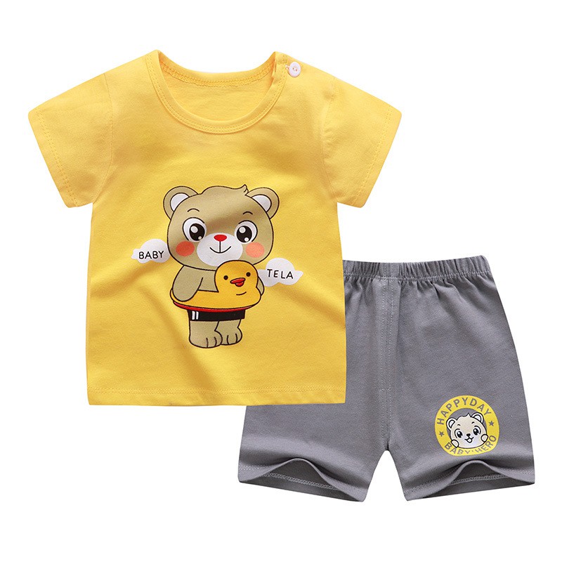 KSAC (13-18) PAKAIAN ANAK 0-6TAHUN BAJU KAOS KARAKTER LENGAN PENDEK CELANA PENDEK ANAK BAYI BALITA-13