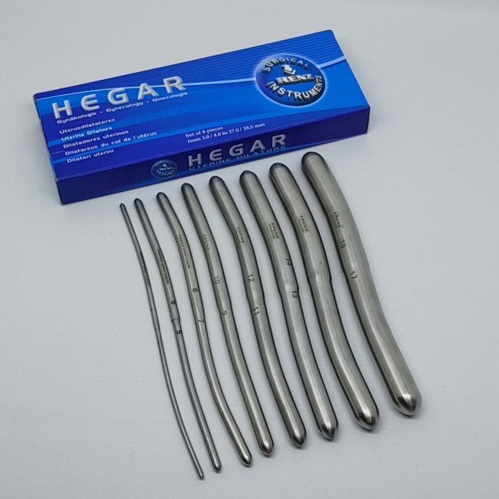 Alat medis Hegar Uterine Dilators Set (8pcs) - Renz Instruments