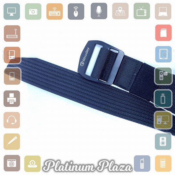 Rhodey Tali Ikat Pinggang Canvas Tactical Belt - F1077 - Black`2FQXRU-