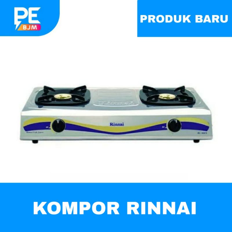 KOMPOR RINNAI 2 TUNGKU - RI-522E - GARANSI RESMI