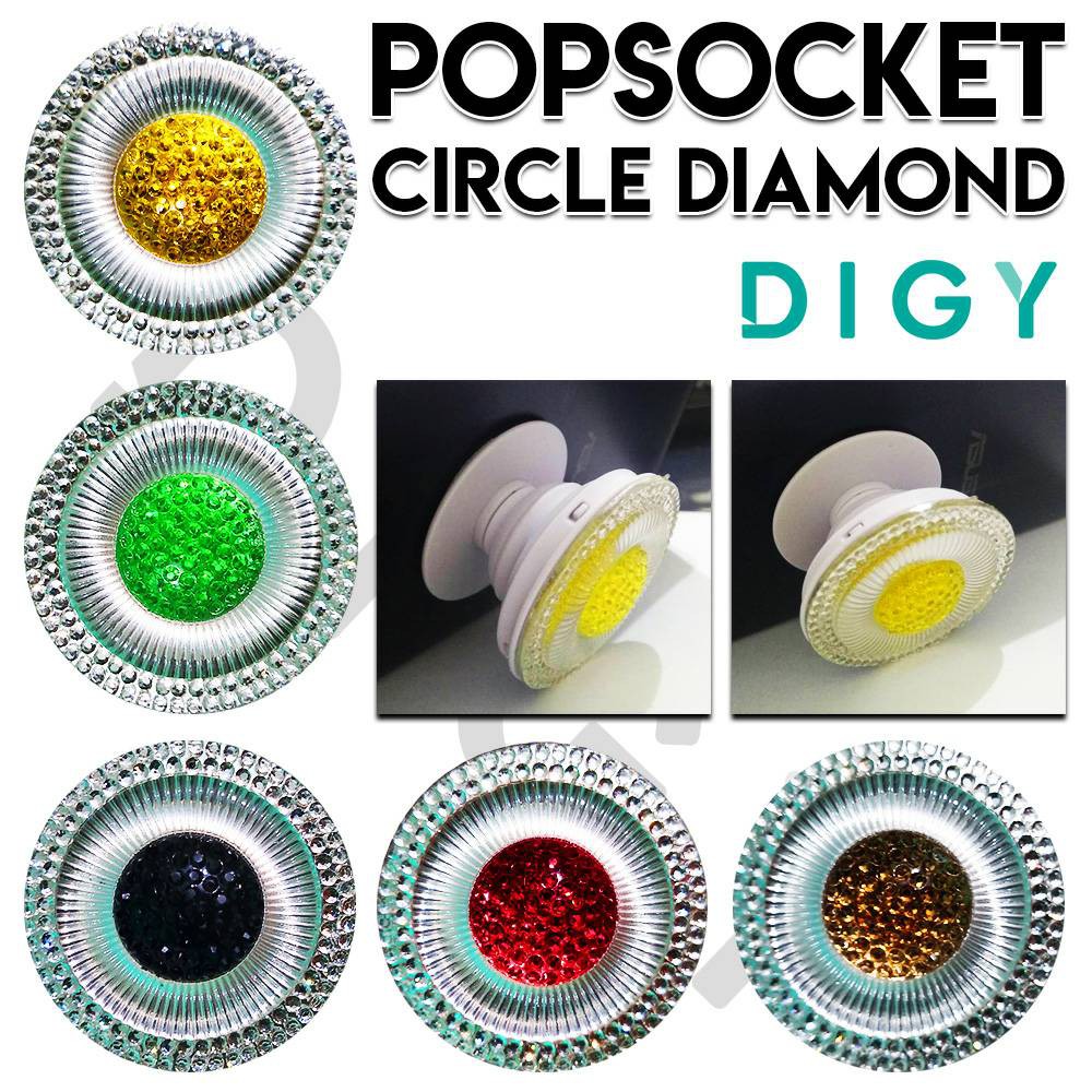 Pop Socket Circle Diamond Popsocket 3d