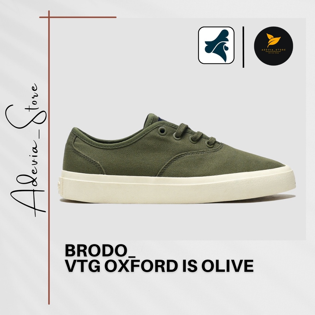 Sepatu Brodo_VTG Oxford Warna IS Olive Original