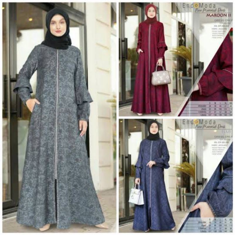 NEW GAMIS ENDOMODA MANASIK /GAMIS ENDOMODA TERBARU 2022/ GAMIS KEKINIAN / GAMIS MODERN /ENDOMODA BRA