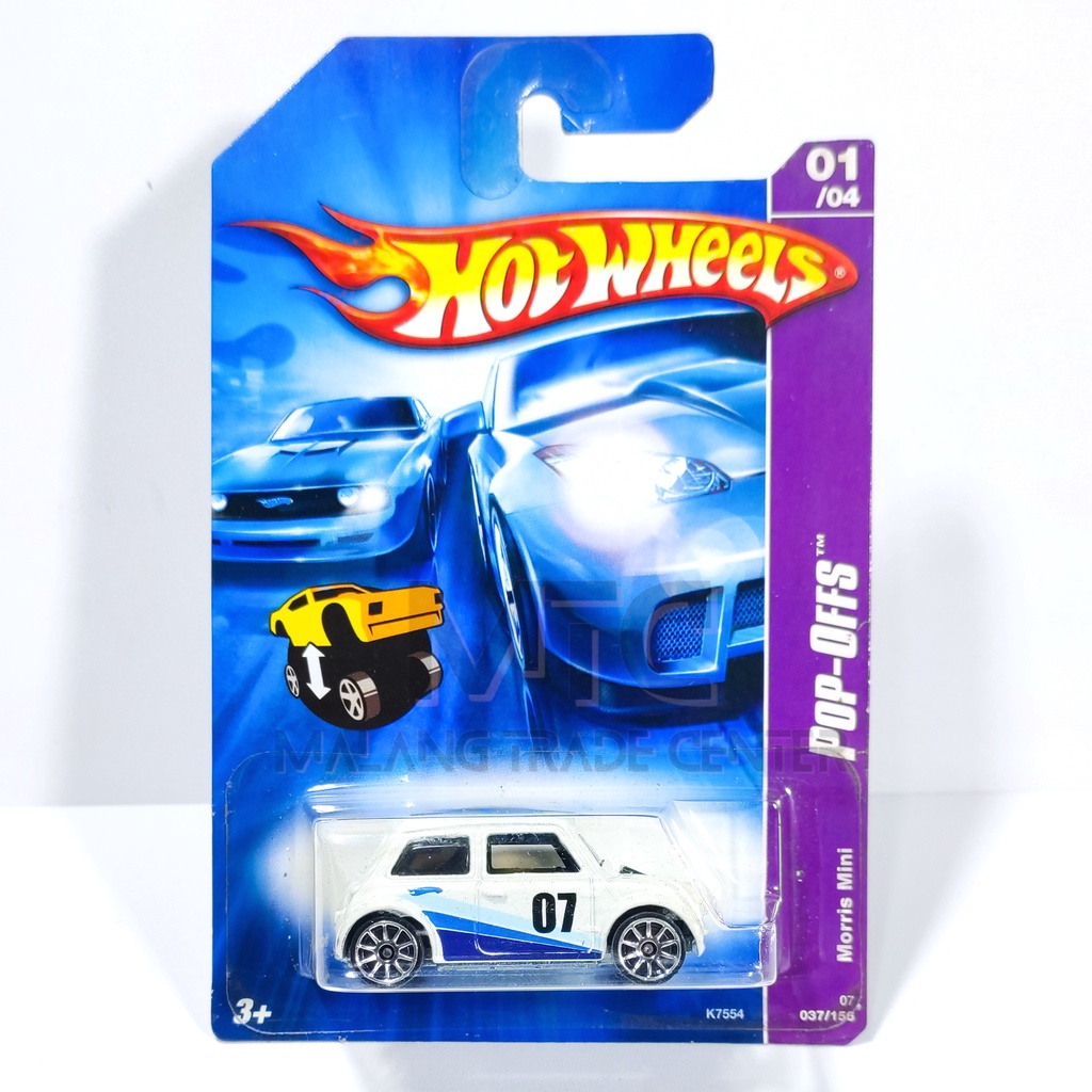 Hot Wheels Morris Mini White Pop-Offs 2007