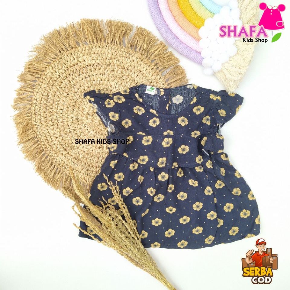 DRESS ANAK BAYI PEREMPUAN USIA 3 BULAN - 18 BULAN / BAJU PAKAIAN ANAK BAYI PEREMPUAN / NEWBORN / RAYON VISCOSE-XS0011