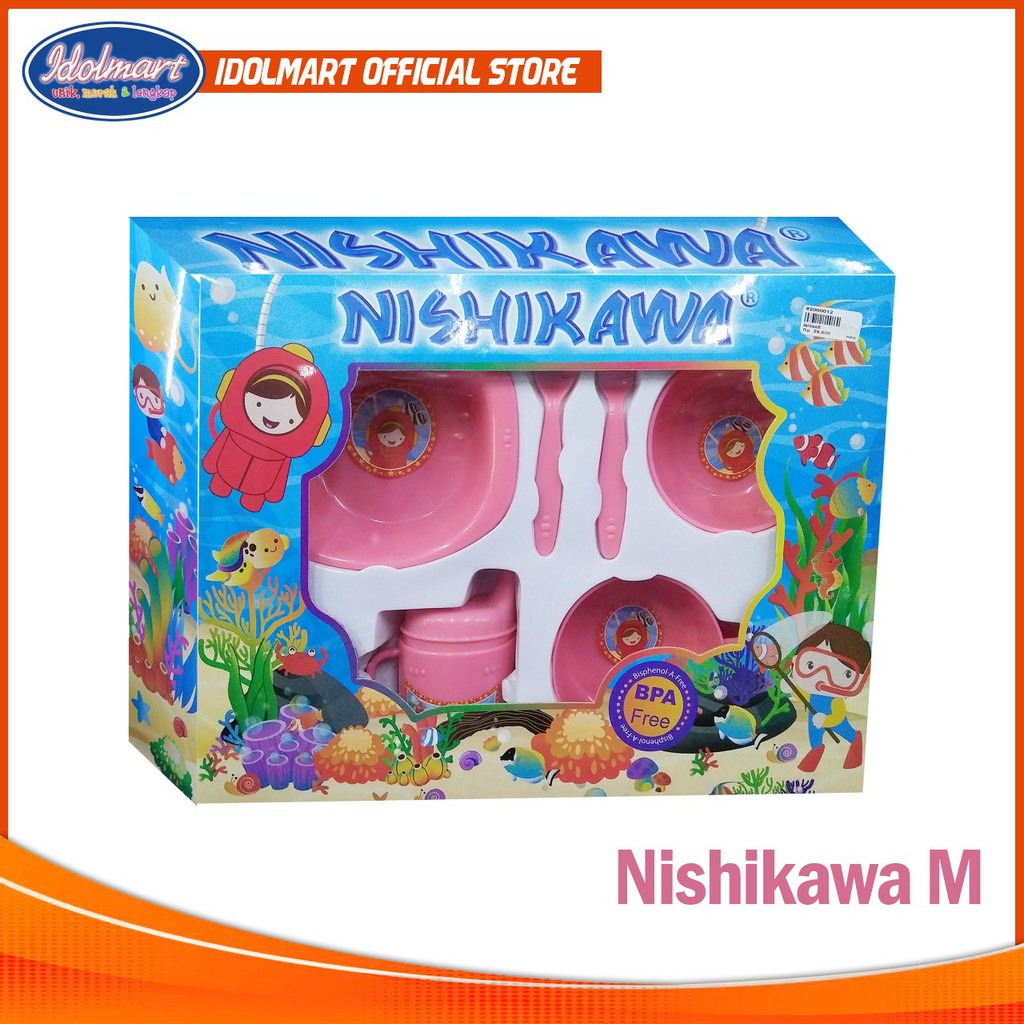 IDOLAKU Nishikawa Feeding Set Alat Perlengkapan Makan Baby Bayi - Jumbo L