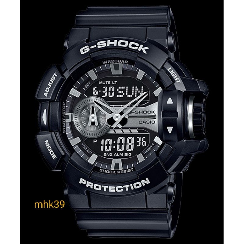 JAM CASIO G.SHOCK G-SHOCK GA400GB GA-400GB-1A ORIGINAL