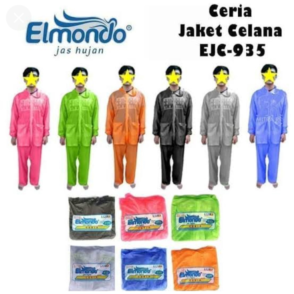 JAS HUJAN JAKET CELANA ELMONDO CERIA 935