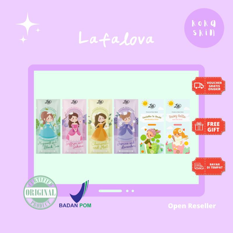 

[BPOM] Lafalova premium petal mask | Masker Lafalova