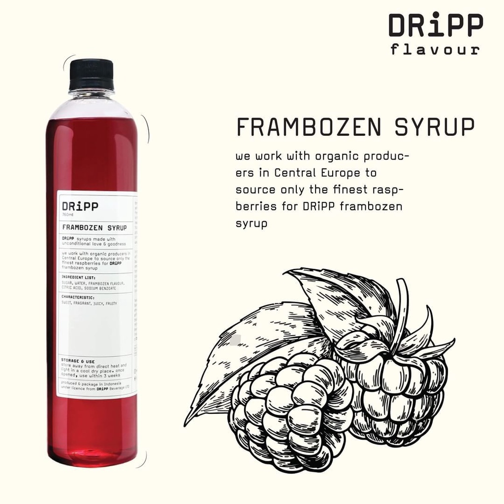 

DRIPP SYRUP Rasa FRAMBOZEN