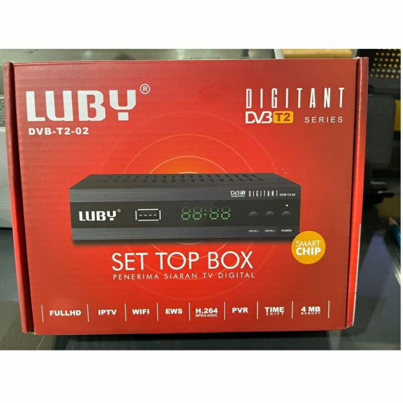 Hasna Mall - Digital Set Top Box Luby DVB T2-01 STB Siaran TV Digital