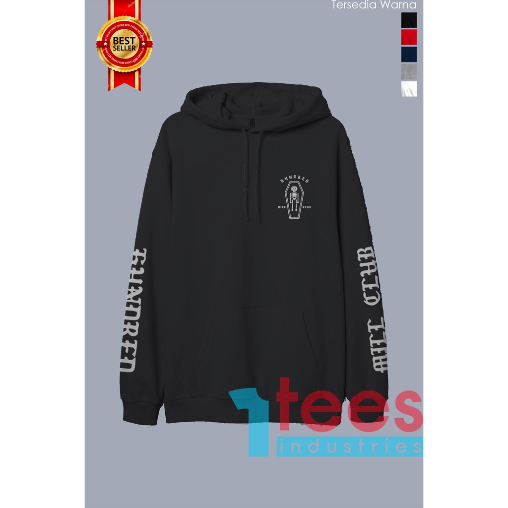 JAKET HOODIE PEWDIEPIE MERCH HUNDRED MILL CLUB