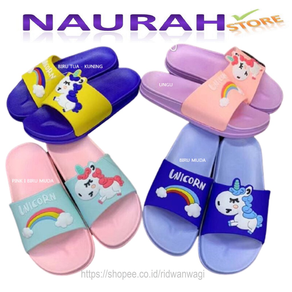 SANDAL SLOP UNICORN ALINA 2088 IMPORT JELLY LENTUR EMPUK MODEL BARU PROMO DISKON MURAH BERKUALITAS