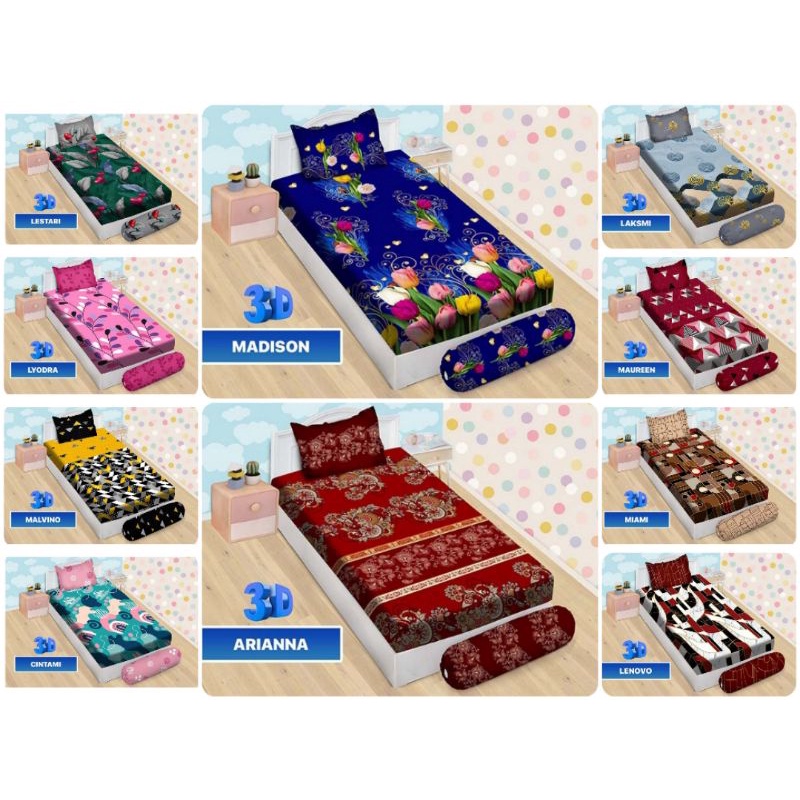 SPREI / SEPRAI BONITA 3D MOTIF BATIK SINGLE