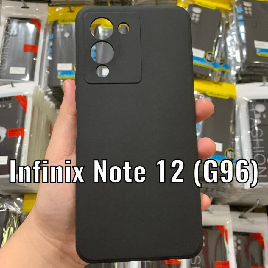 INFINIX NOTE 12 NOTE 10 NOTE 10 PRO CASE BLACK PREMIUM SOFTCASE SILIKON KARET SOFT HITAM CASING PROTECT CAMERA COVER PELINDUNG KAMERA