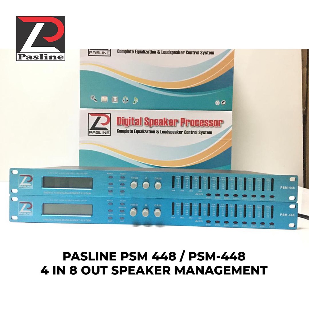 Speaker Management PASLINE PSM448 PSM-448 DLMS 4 IN 8 OUT ORIGINAL