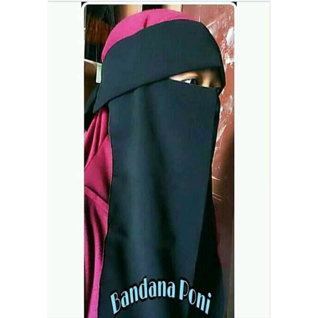 [HUSNA HIJAB] Cadar Bandana Poni / Niqob Bandana Poni / Cadar Poni