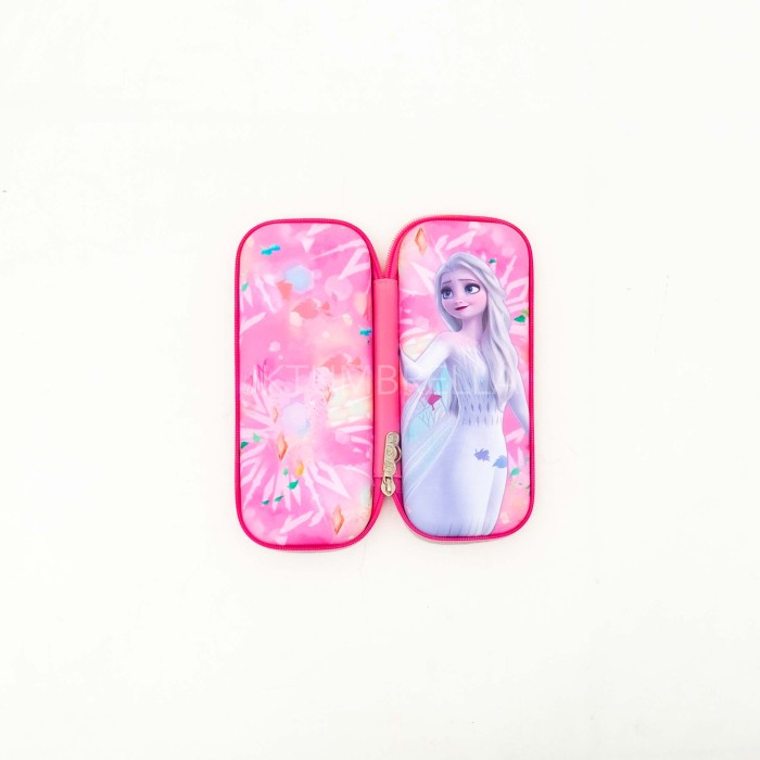 

Kotak Pensil Anak / Tempat Pensil Anak Hardcase Smiggle Mini Karakter - Frozen Pink