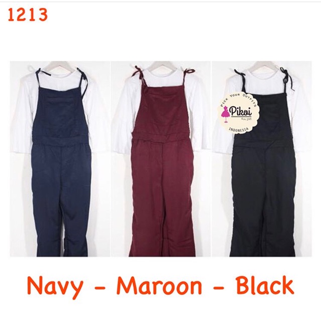 Dungaree murah / celana kodok murah / camisole set murah / terusan cewek murah / setelan hijab 1213