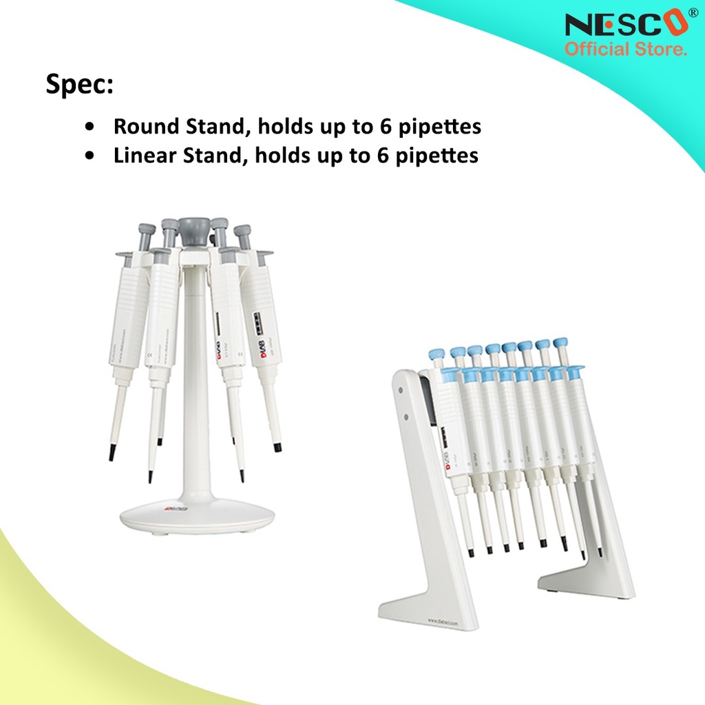 Rack Micropipette/Toppette, Tersedia bentuk LINEAR &amp; ROUND, untuk simpan 3pcs-6pcs, BEST SELLER