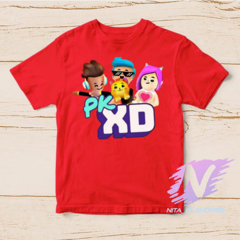 kaos PK xd game terpopuler baju kaos anak PK xd mobile