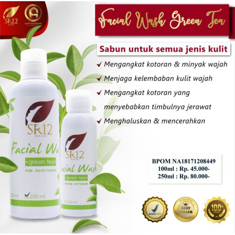 

FACIAL WASH GREENTEA SR12 HERBAL