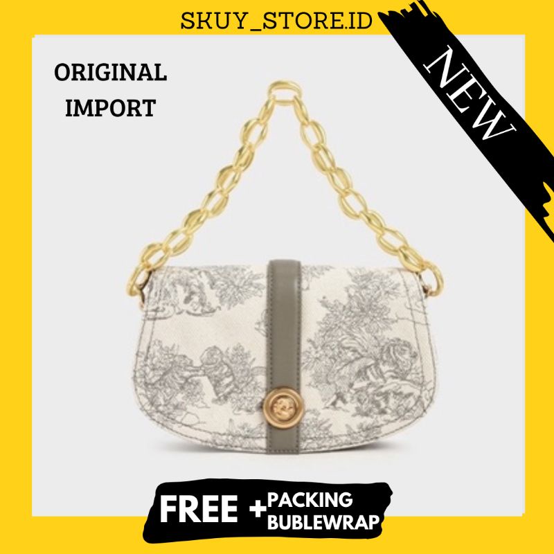 TAS CK CHRLES & KEIITH CHAIN SELEMPANG WANITA BRANDED TERBARU CLC164