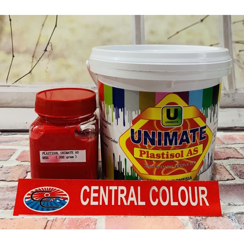 

Cat Plastisol Unimate AS Red / Merah - 200GR