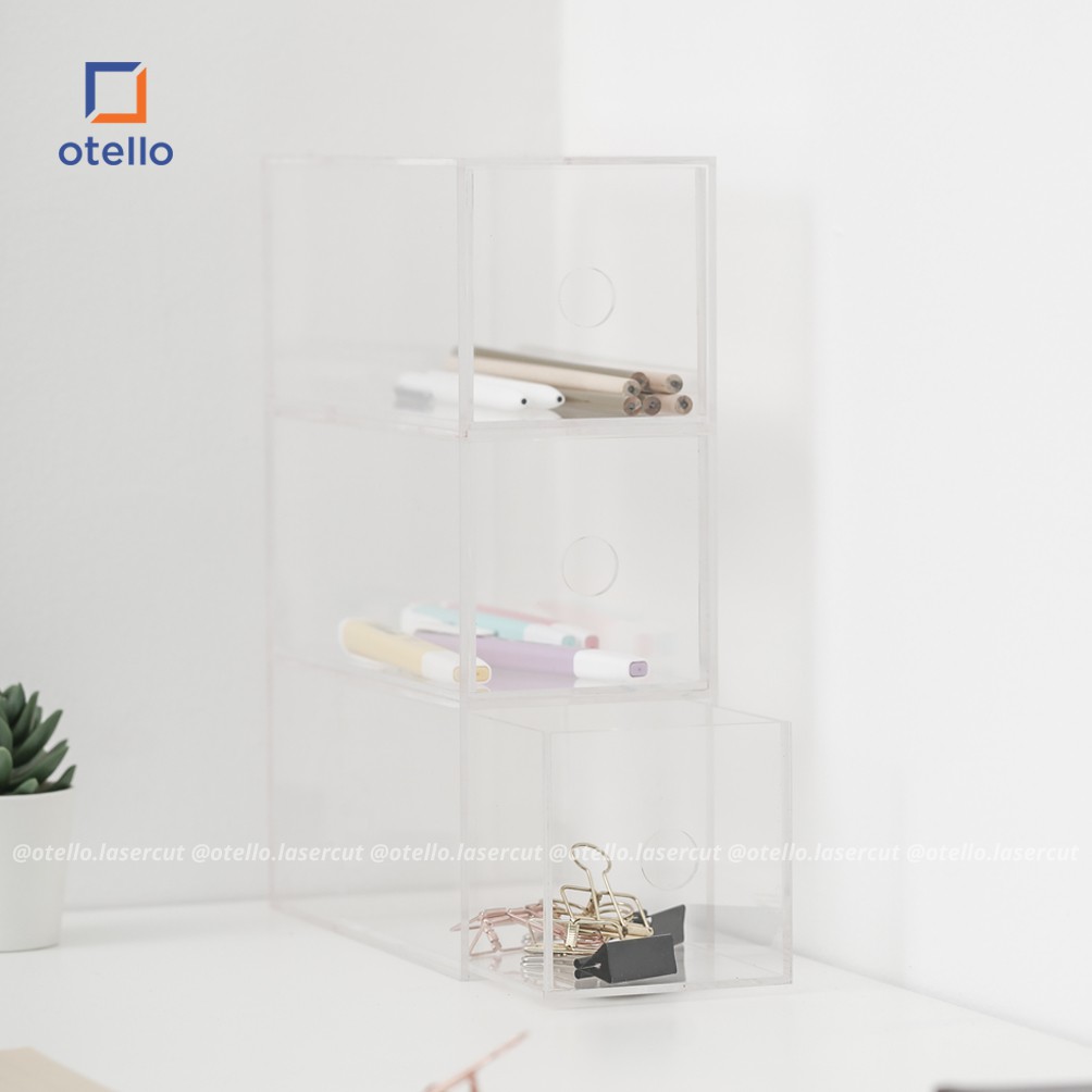 Milan | Laci Akrilik Rak Laci | Acrylic Organizer Akrilik Kotak Laci Akrilik Minimalis Keren