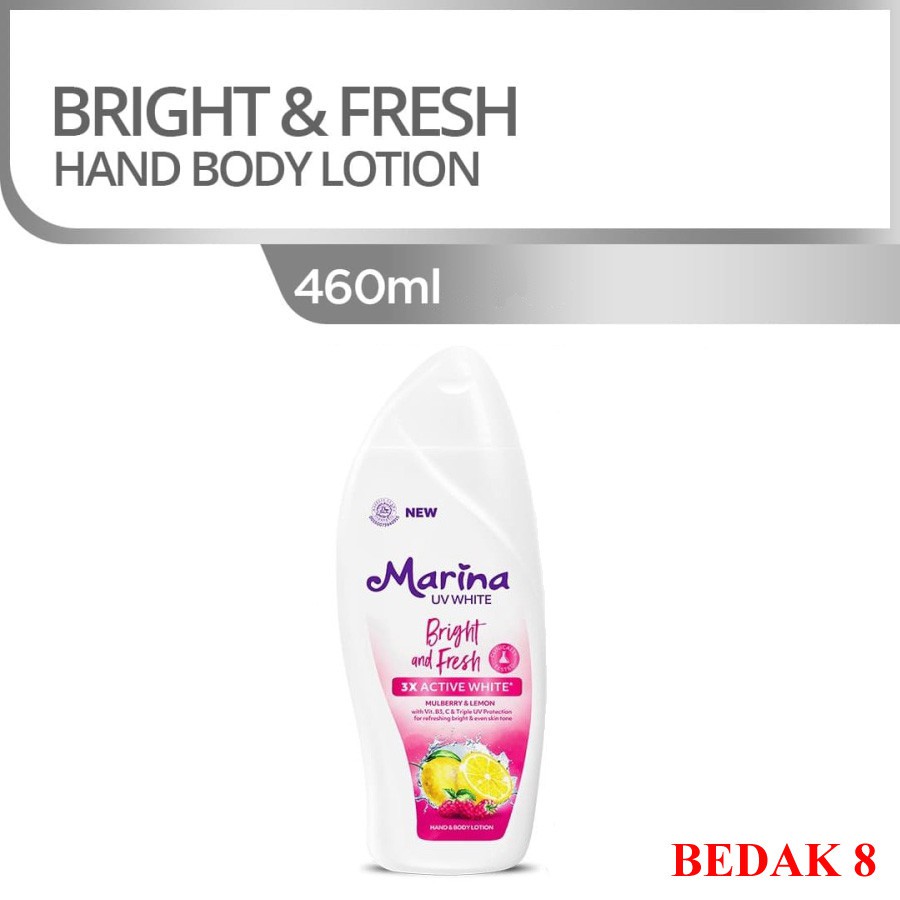 Marina Hand Body Lotion UV White 460 ml - Nourished &amp; Bright