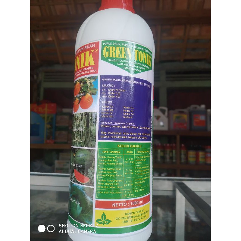 GREEN TINIK UMUM obat pertanian atau pupuk pelengkap