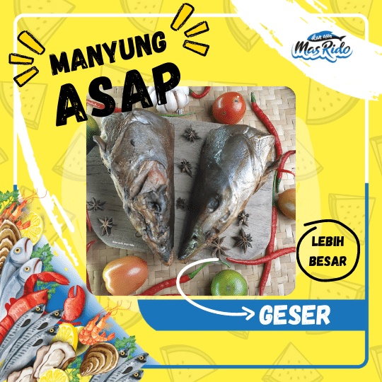 Jual Ikan Asap Kepala Manyung 500 Gram Kemasan Vakum Pack Shopee