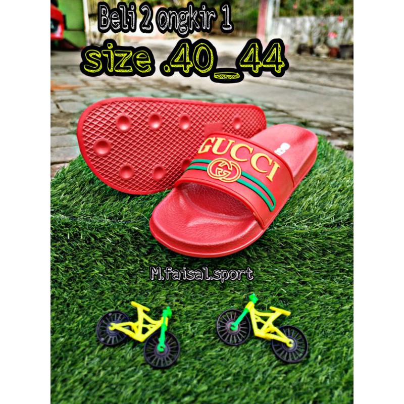 SANDAL SLOP PRIA WANITA GUCCI /SANDAL MURAH /SANDAL KEKINIAN