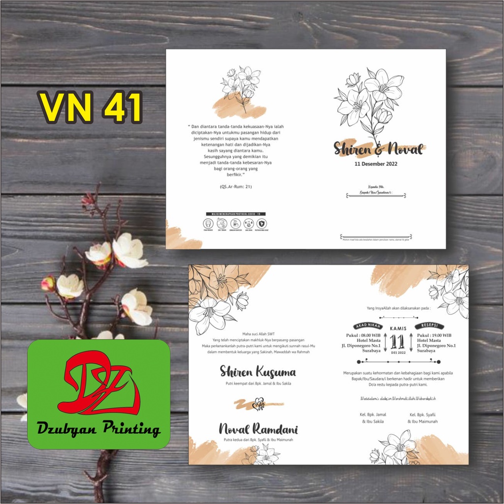 UNDANGAN PERNIKAHAN  VINTAGE  (foto)  Tanpa Minimal Order*  elegan, Murah, Proses  satu hari jadi, Tebal, Banyak Gratisnya-41