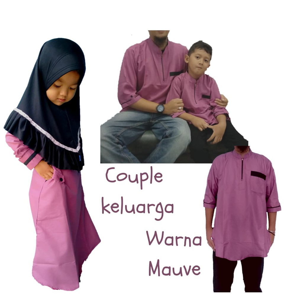 baju couple keluarga / couple keluarga / couple keluarga mauve / koko couple / baju koko couple