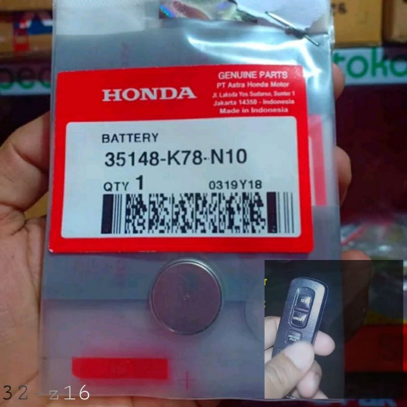 Jual Baterai Remot Remote Motor Honda Vario Dan Pcx Original Bawaan